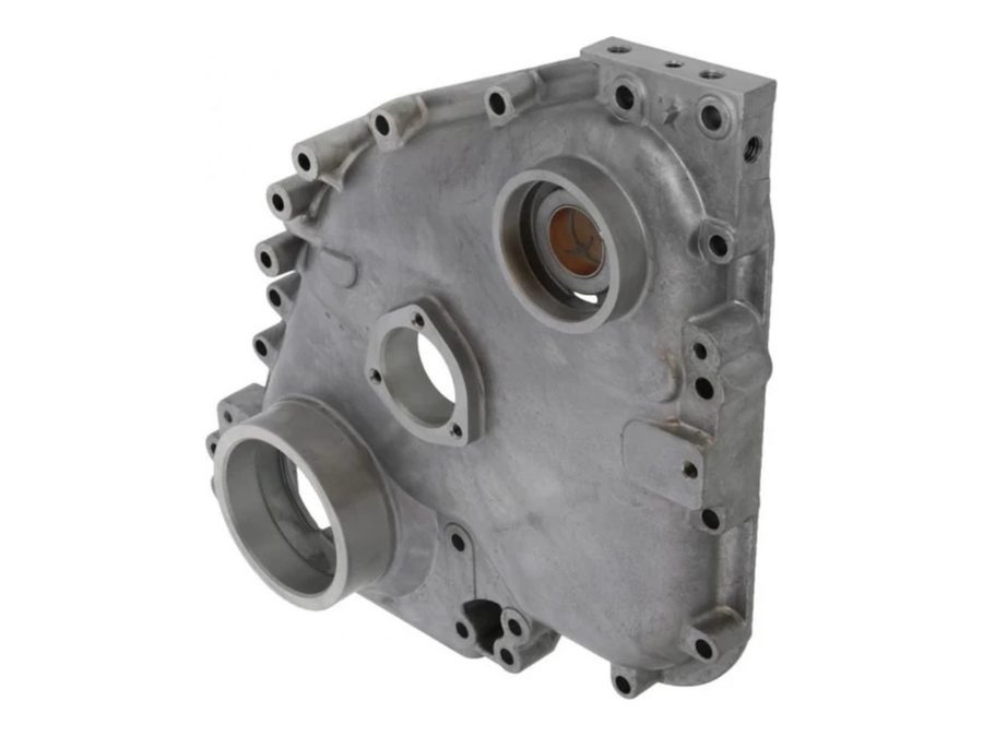 Cummins heavy-duty diesel front timing gear cover with crankshaft seal bore