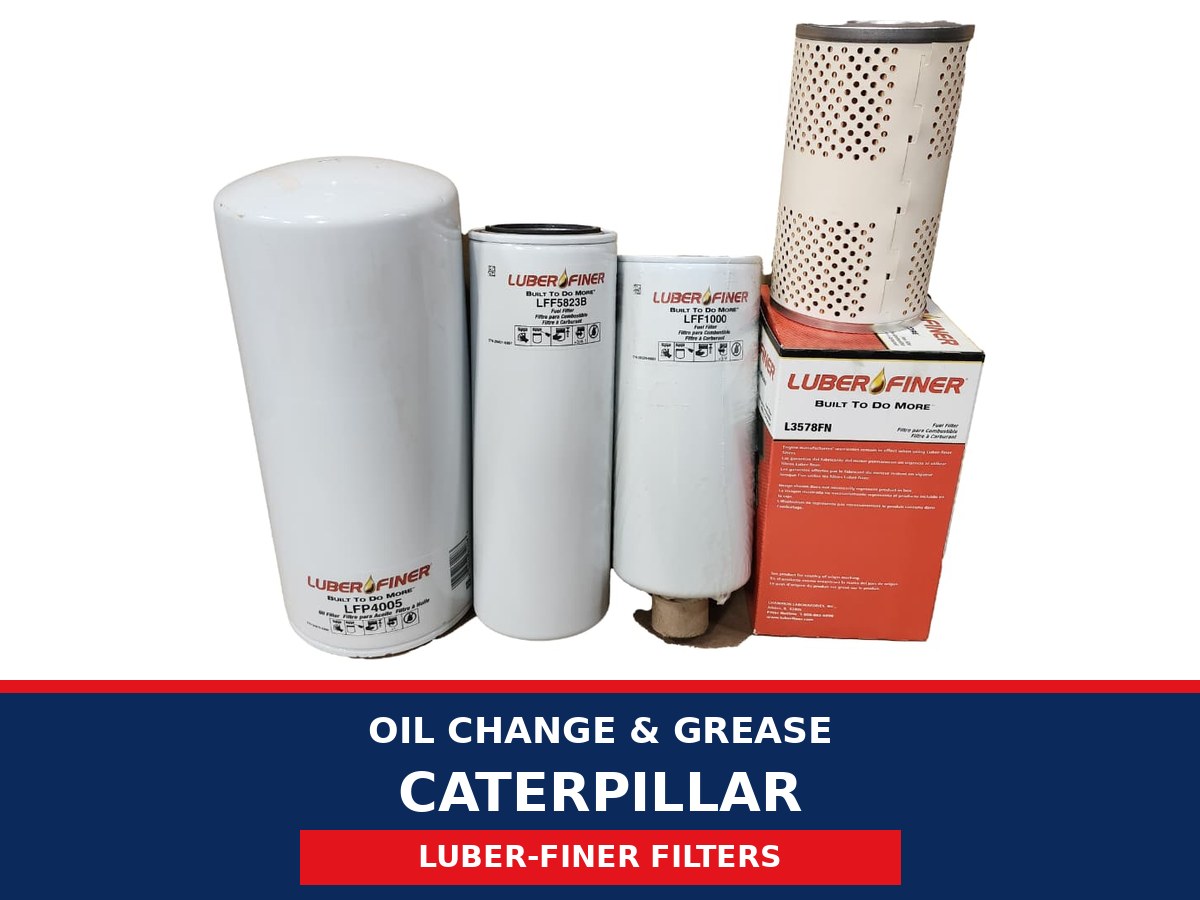 Oil Change & Grease – Caterpillar (Luber-finer Filters)