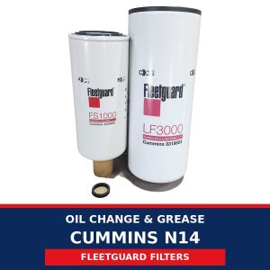 Oil Change & Grease – Cummins N14 (Fleetguard Filters)
