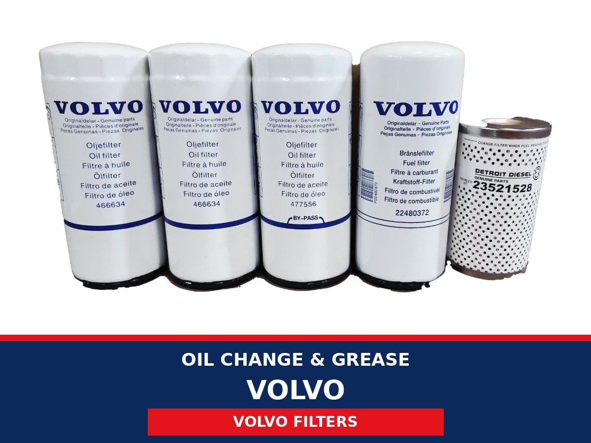 Oil Change & Grease – Volvo (Volvo Filters)