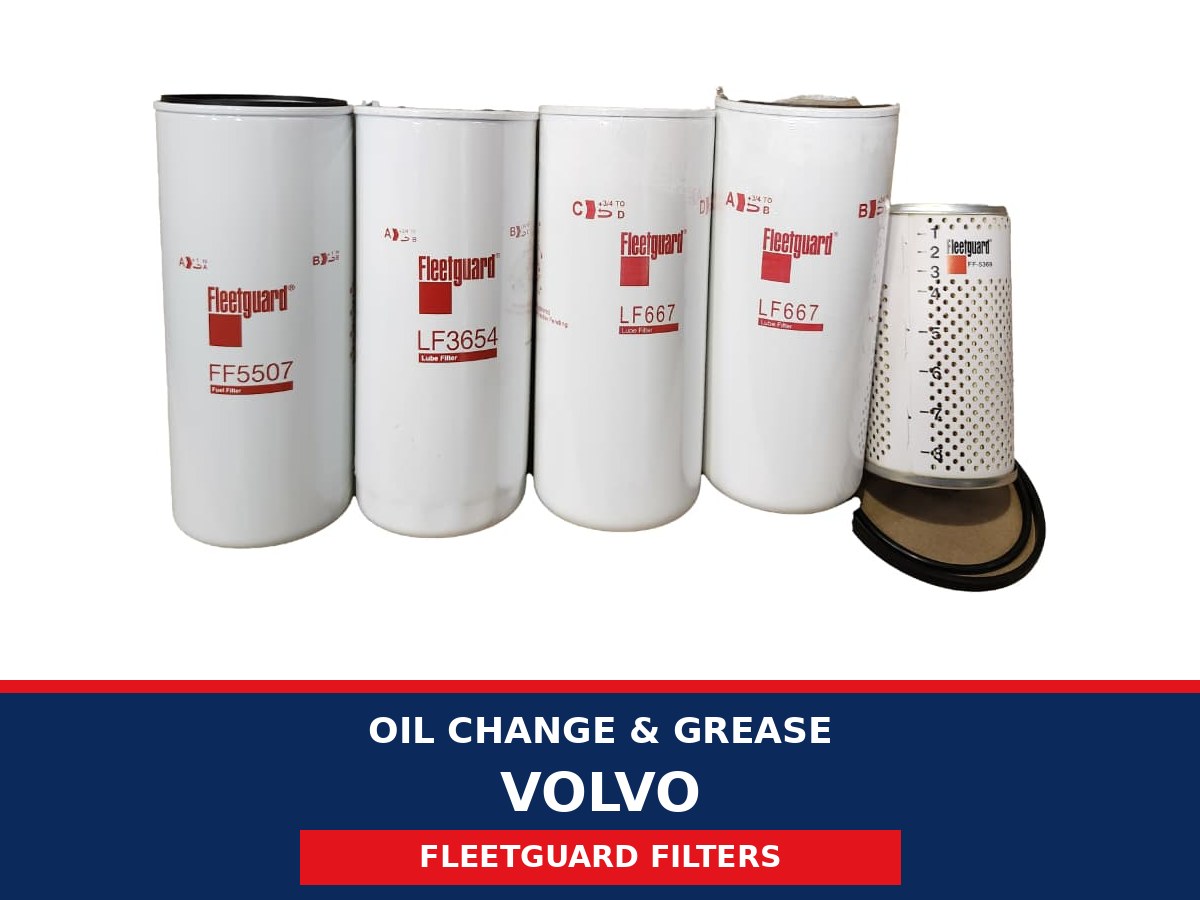 Oil Change & Grease – Volvo (Fleetguard Filters)