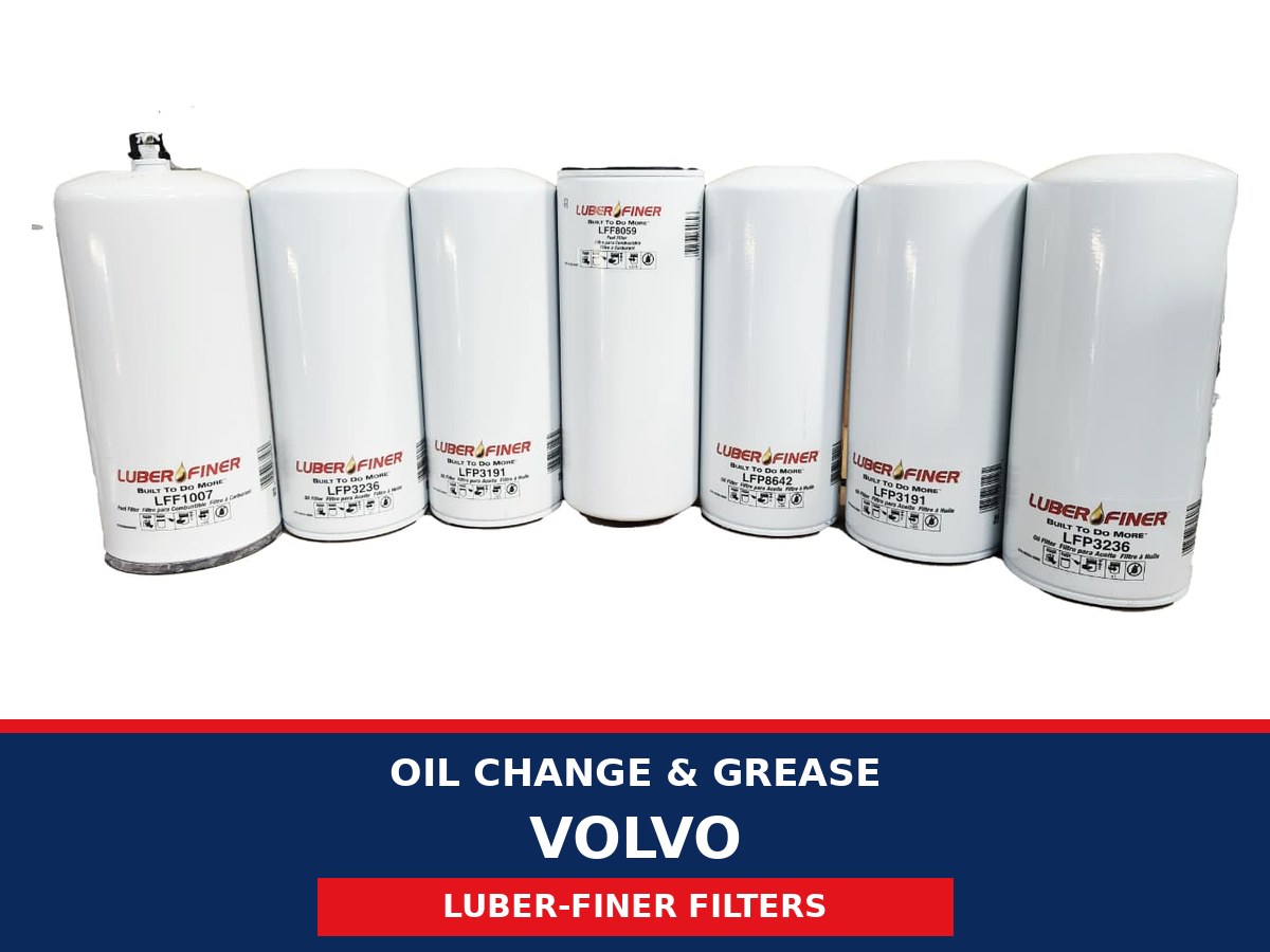 Oil Change & Grease – Volvo (Luber-finer Filters)