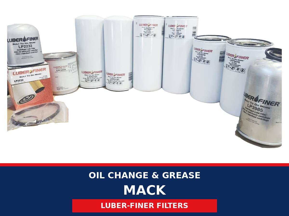 Oil Change & Grease – Mack (Luber-finer Filters)
