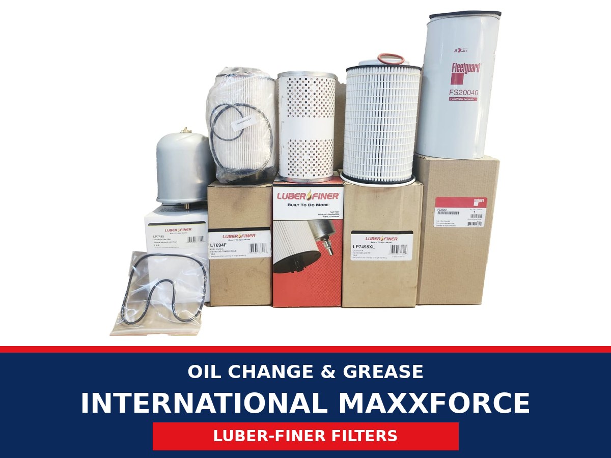 Oil Change & Grease – International MaxxForce (Luber-finer Filters)