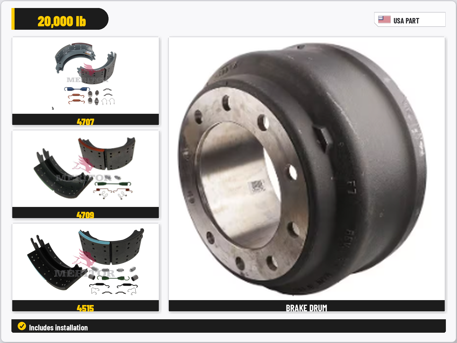 Special Brake Offer 20,000 lb